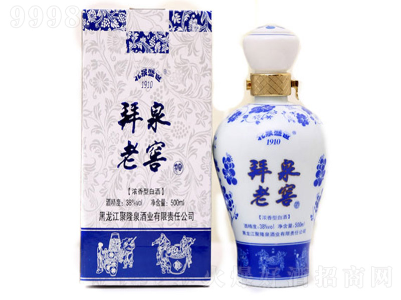 ��Ȫʢ���໨�ɾƣ����b�� �����Ͱ׾ơ�38�� 500ml��