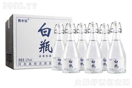 ��С����ƿ52�Ȱ׾�����500ml��6ƿ�߶ȹ�ƿ��