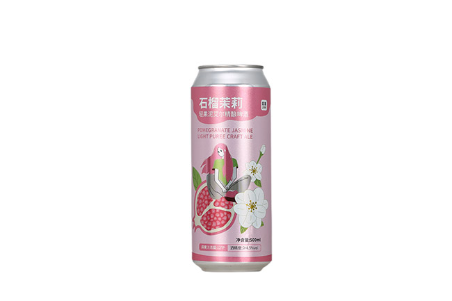 巨喜石榴茉莉輕果泥艾爾精釀啤酒【12°P 1L】