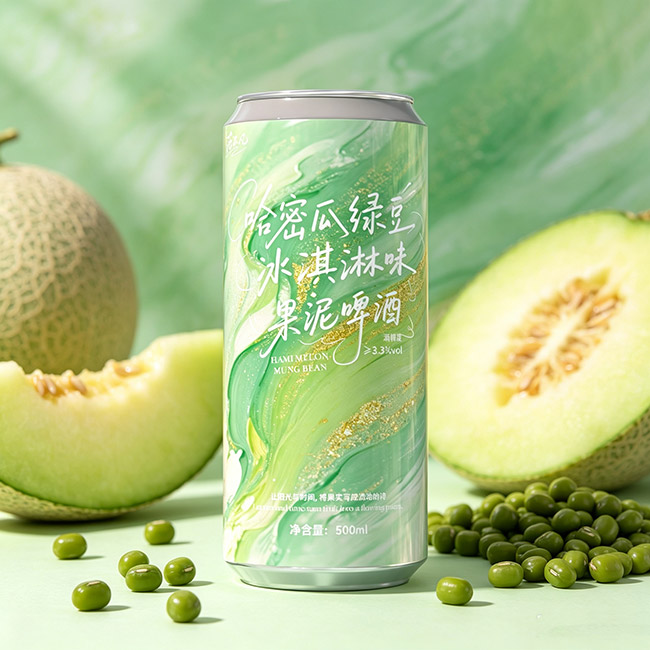 哈密瓜綠豆冰淇淋味果泥啤酒